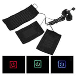 USB Electric Heating Pads Cloth Warming Heated Clothes Vest Jacket Pads DTS