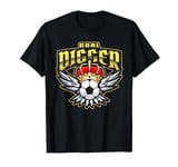 Top Goal Scorer Football Striker Goal Digger Soccer Crown T-Shirt