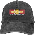 US Navy Submarine Service Gold Dolphins Cold War Veteran Military Denim Hats Cowboy Hats Dad Hat