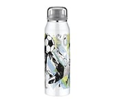 Alfi Bouteille d'eau isotherme pour enfant 500 ml IsoBottle Football Bouteille isotherme en acier inoxydable étanche 5677.204.050 thermos 12 heures chaud 24 heures froid sans BPA