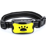 3 In1 Collier anti-aboiement pour chien Dispositif d'aboiement excessif Sûr Inoffensif & Formation anti-aboiements sans cruauté - Jaune