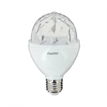 Ampoule led disco à tête rotative, culot E27, conso. 3W cons., lumière rvb - sedrvb - Xanlite