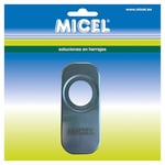 MICEL - 92617 - Embellisseur de sécurité pour serrures de porte, anti-rayures, en acier inoxydable, couleur argent, 165 x 74,40 x 5 mm