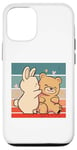 Coque pour iPhone 12/12 Pro Adorable lapin et ours, câlin mignon, amis animaux, paire de