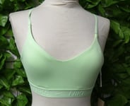 NIKE Indy Dri-Fit Sports Training Bra in Green - Size S Small - NEW BNWT