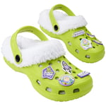 Disney Toy Story Buzz Lightyear Sabot Enfant Garcon d'hiver avec Charms Amovibles - Chaussons Garçon Maison et Jardin (Vert, 30/31 EU)