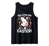 Easter Egg-Cited Pun, Cute Easter Bunny Tank Top