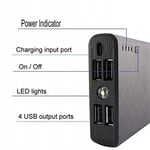 Chargeur Portable,Batterie Externe Noire 30000mah Iop910