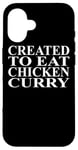 Coque pour iPhone 16 Vêtements au poulet et au curry | Meilleur design amusant pour les amateurs de poulet