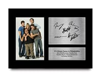 HWC Trading A4 Rob McElhenney, Charlie Day, Kaitlin Olson, Glenn Howeton & Danny DeVito Always Sunny in Philadelphia Gifts Printed Signed Autograph Picture for TV Show Fans