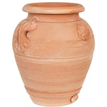 Biscottini - Pot en terre cuite pour plantes Jardinière extérieure et intérieure Pots de fleurs avec poignées Décoration de jardin Jarre