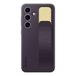 Genuine Samsung Standing Grip Case, Dark Violet, NEW - For Galaxy S24