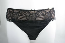 Ultimo ~ SEVILLE ~ thong BNWT black/bronze UK 18