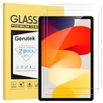 Gerutek [Lot de 2 Verre Trempé Pour Xiaomi Redmi Pad SE 2023 (11 Pouces), 9H Dureté, Haute Définition, Anti Rayures, Sans Bulles, 2.5D Film Protection Écran Pour Redmi Pad SE 2023 11"