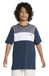 Hurley B Dri-Fit Blocked Top SS T-Shirt Boys, Armer a Navy/(Blanco), L