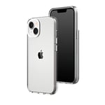 RhinoShield Clear Compatible avec [iPhone 14/13] | Résiste au jaunissement, Haute Transparence, Coque de Protection Personnalisable Clear - Blanc Contour objectifs Photo