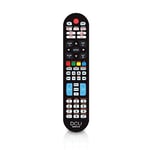 DCU TECNOLOGIC Télécommande Universelle | Télécommande TV LCD/LED | Bouton pour Netflix et Youtube | Noir