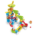 VTech - Marble Rush, Circuit à Billes Beginner Set S200, Jeu de Construction, 47 Pièces, 5 Billes, Cadeau Enfant Dès 4 Ans - Contenu en Français