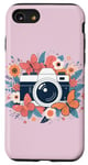 Coque pour iPhone SE (2020) / 7 / 8 Appareil photo floral mignon photographe amateur de photographie