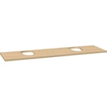 Dansani Inzo Benkeplate, dobbel 161x46x2,5 cm, u/bl.hull, Nordisk Eik - 335916225