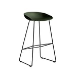 AAS 38 Bar Stool High, Black Frame / Green