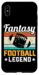 iPhone XS Max Funny Game Day Draft Party Mens Fantasy Football Legend Case