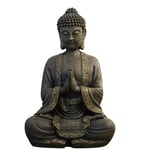 Zen Light - Grande Statue Bouddha Zen 40 cm - Excellente Finition Peinture Ef...