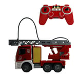 Pompier, camion de pompier avec télécommande, lumière et son