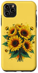 iPhone 11 Pro Max Yellow Sunflowers Cute summer flowers Floral Positivity Case