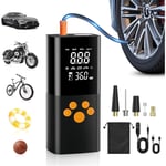 Start - Compresseur à Air Portatif, 10000mAh Gonfleur Pneus Voiture sans Fil 150PSI Compresseur Voiture Portatif avec écran lcd Numérique,Pompe à air