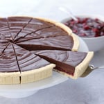 Waldron's Frozen Gluten Free Vegan Chocolate & Cherry Tart - 1x12ptn  ❄