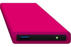 HipDisk Disque Dur Externe 2,5 Pouces USB 3.0 en Aluminium avec Coque de Protection en Silicone pour Disque Dur SATA et SSD Antichoc imperméable 1 to HDD Rose