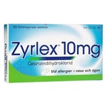 Zyrlex 10 mg Allergitablett 30 st