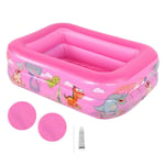 Piscine Gonflable d'enfants de Grande Taille, pataugeoire à Usage Domestique pour Enfants de Haute résistance pour l'équipement de Jeu intérieur et extérieur(Rose)