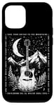 Coque pour iPhone 12/12 Pro Guitare et montagnes sous un ciel étoilé camping randonneurs