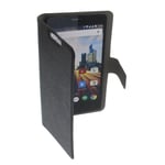 Bag for Archos 50D Helium Book-Style Protective Cover Phone Case XL Book Black