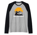 USA Tow Truck Driver, Truck Driver Yellow Line, Tow Truck Raglan Baseball Tee