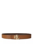 Lauren Ralph Lauren Pebble Leather Reversible Wide Belt