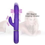 Thrusting Rampant Rabbit Vibrator Dildo Sex Toy For Women USB Rechargeable Gspot