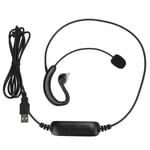 Ear Hook Headset USB Headphone Computer Notebook Accessory For Skype / QQ / SG5