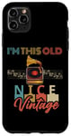 iPhone 11 Pro Max I'm This Old Record Player Vintage Vinyl Music Men Women Fun Case