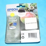 Genuine Epson T1294 Yellow Apple Ink Cartridges 10.2017