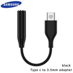 adaptateur noir-Samsung-Écouteurs filaires intra-auriculaires d'origine Galaxy, AKG Galaxy S10, S9 +, A52, A4