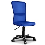 TRESKO® Chaise Fauteuil siège de Bureau Ergonomique, de 7 Couleurs différentes, Lift SGS contrôlé (Bleu)