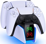 HELLCOOL PS5 Controller Charging Station - PS5 Controller Charger with 2-3 Hours