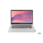 Lenovo IdeaPad Slim 3 Chromebook 14M868 - Ordinateur Portable 14'' FHD (MediaTek Kompanio 520, RAM 8Go, eMMC 128Go, Arm Mali-G52 2EE MC2 GPU, ChromeOS) Clavier AZERTY Français - Gris