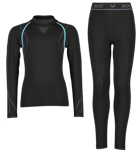 Soc J Active Base Layer Set Alusasut BLACK/TURQUISE