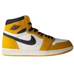 Nike Mens Air Jordan 1 Retro High OG Yellow Top Sneakers - Size UK 8