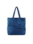 PIECES Pcfulla Sac Cabas rembourré BC, Femme, Blue Aster/Checks: Blue Aster/Black, Einheitsgröße