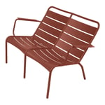 Fermob - Luxembourg Duo Low Armchair Red Ochre 20 - Utendørs lenestoler - Frédéric Sofia - Metall